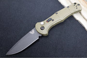 Benchmade 9570BK-1 Mini Claymore - Black D2 Drop Point Blade / Ranger Green Grivory Handle - Northwest Knives