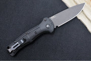 Benchmade 9570BK Mini Claymore Auto - Black D2 Drop Point Blade / Black Grivory Handle - Northwest Knives