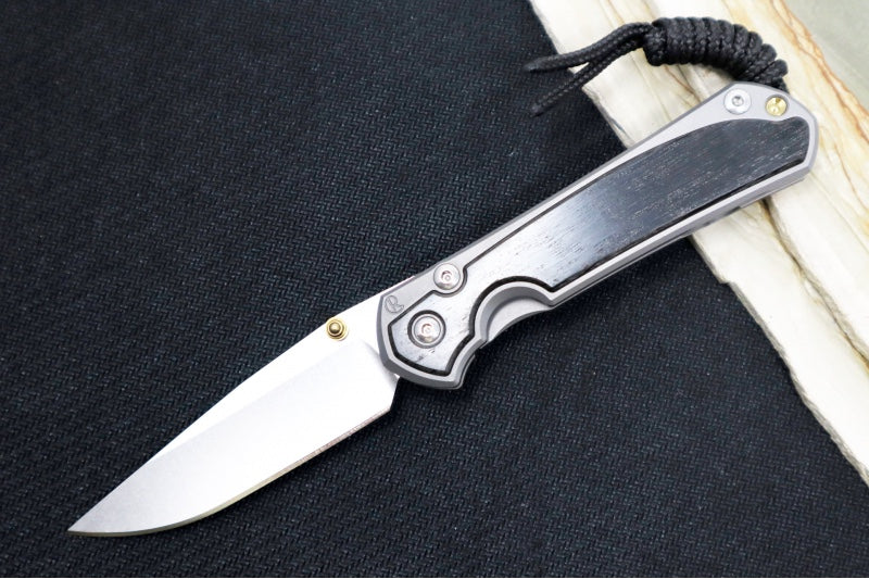 Chris Reeve Knives Small Sebenza 31 - Drop Point Blade in CPM-Magnacut / Bog Oak Inlay (A6) S31-1100