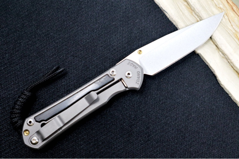 Chris Reeve Knives Small Sebenza 31 - Drop Point Blade in CPM-Magnacut / Bog Oak Inlay (A6) S31-1100