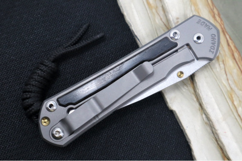 Chris Reeve Knives Small Sebenza 31 - Drop Point Blade in CPM-Magnacut / Bog Oak Inlay (A6) S31-1100