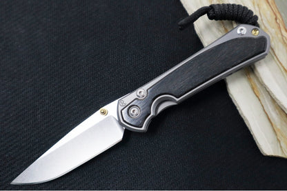 Chris Reeve Knives Small Sebenza 31 - Drop Point Blade in CPM-Magnacut / Bog Oak Inlay (A3)