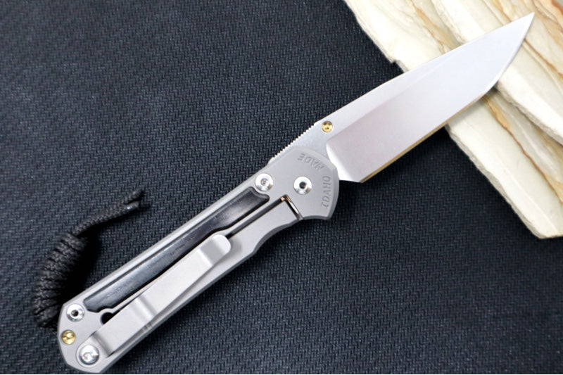 Chris Reeve Knives Small Sebenza 31 - Drop Point Blade in CPM-Magnacut / Bog Oak Inlay (A3)