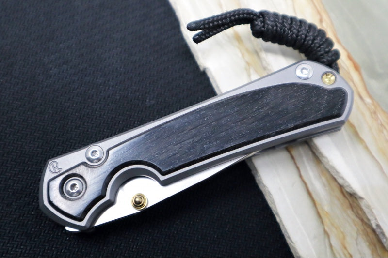 Chris Reeve Knives Small Sebenza 31 - Drop Point Blade in CPM-Magnacut / Bog Oak Inlay (A3)