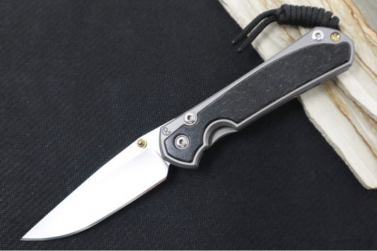 Chris Reeve Knives Small Sebenza 31 - Drop Point Blade in CPM-Magnacut / Bog Oak Inlay (A4)