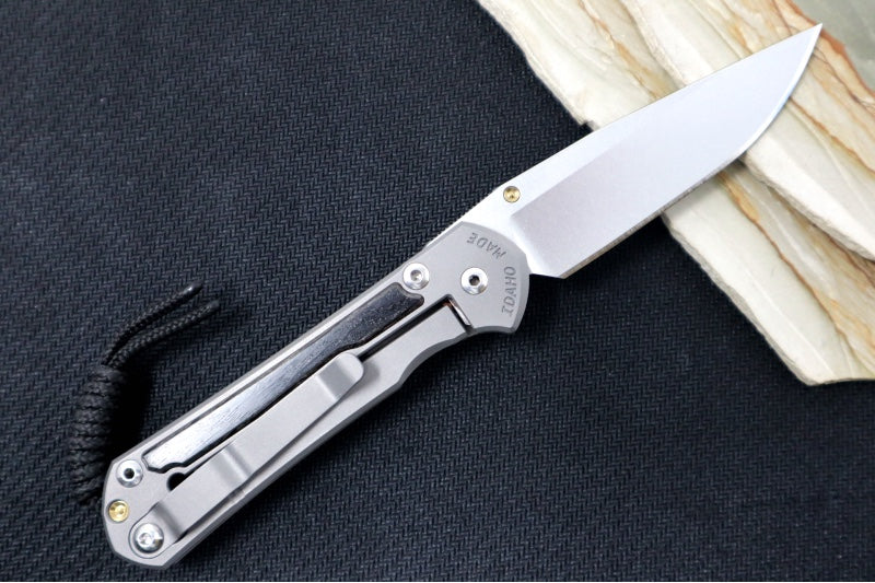 Chris Reeve Knives Small Sebenza 31 - Drop Point Blade in CPM-Magnacut / Bog Oak Inlay (A4)