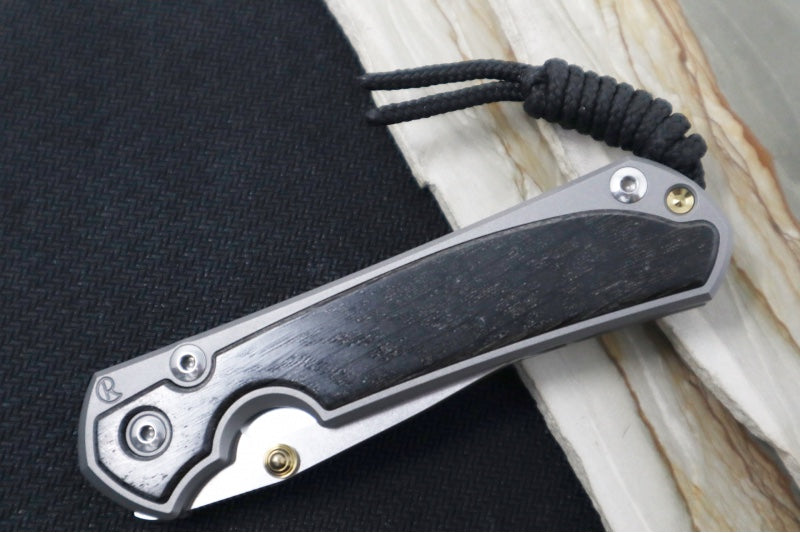 Chris Reeve Knives Small Sebenza 31 - Drop Point Blade in CPM-Magnacut / Bog Oak Inlay (A4)