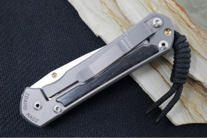 Chris Reeve Knives Small Sebenza 31 - Drop Point Blade in CPM-Magnacut / Bog Oak Inlay (A4)