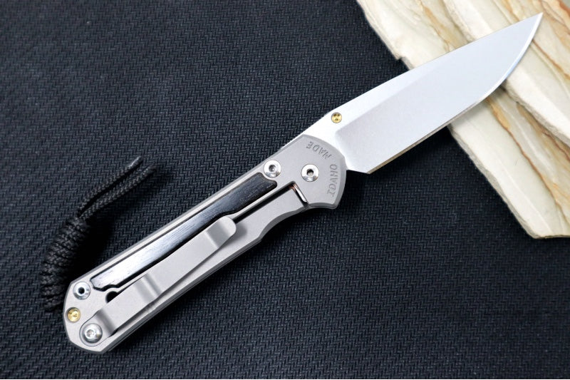 Chris Reeve Knives Small Sebenza 31 - Drop Point Blade in CPM-Magnacut / Bog Oak Inlay (A5)