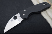 Spyderco Lil Native Compression Lock - Black G10 / Satin Wharncliffe CPM-S30V Blade C230GPWC - Northwest Knives