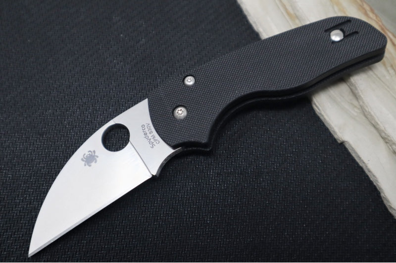 Spyderco Lil Native Compression Lock - Black G10 / Satin Wharncliffe CPM-S30V Blade C230GPWC