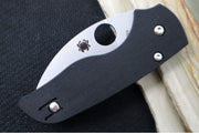 Spyderco Lil Native Compression Lock - Black G10 / Satin Wharncliffe CPM-S30V Blade C230GPWC - Northwest Knives