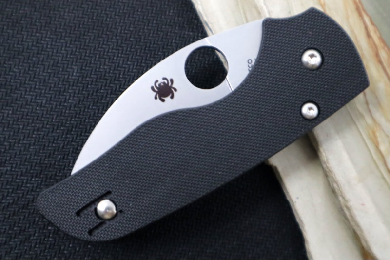 Spyderco Lil Native Compression Lock - Black G10 / Satin Wharncliffe CPM-S30V Blade C230GPWC - Northwest Knives