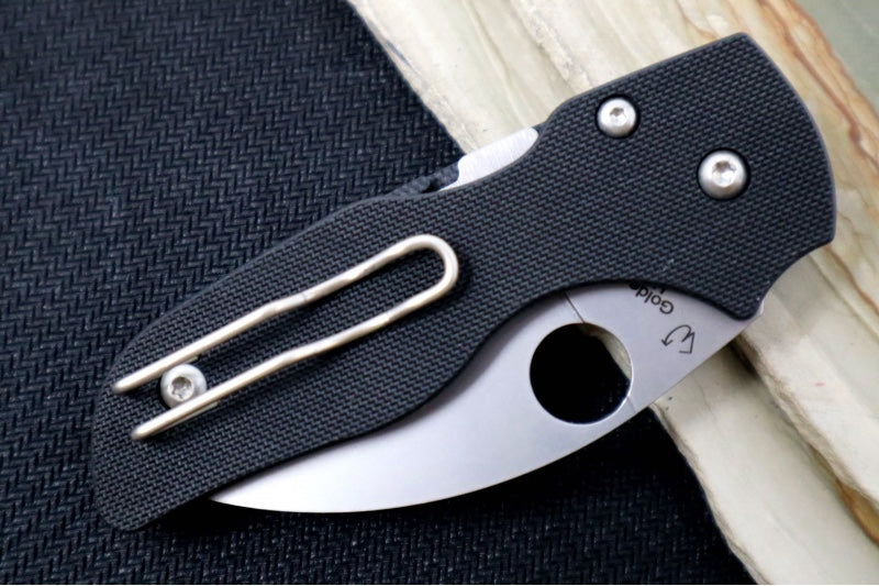 Spyderco Lil Native Compression Lock - Black G10 / Satin Wharncliffe CPM-S30V Blade C230GPWC