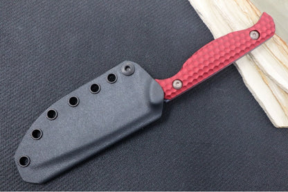 Toor Knives Mutiny Limited Edition - Grey KG Gunkote Finish / CPM-154 Steel / Red Rum Anodized Aluminum Handle / Kydex Sheath