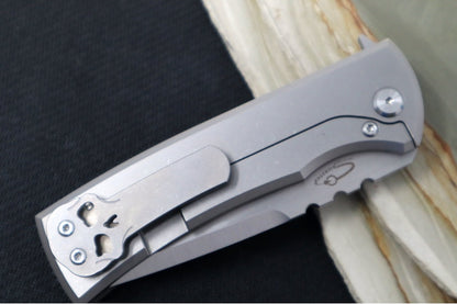 Chaves Knives Redencion 229 Kickstop - Full Titanium Handle / Belt Satin Finish / Tanto Blade / M390 Steel