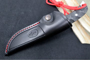 Muela Knives Husky-10M Fixed Blade - Black Micarta Handle / Sandvick 14C28N Blade / Leather Sheath - Northwest Knives