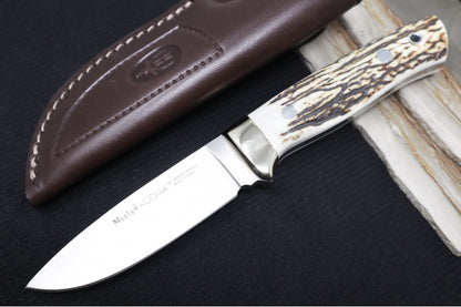 Muela Knives Kodiak-10A Fixed Blade - Genuine Stag Handle / X50CrMoV15 Stainless Blade / Leather Sheath