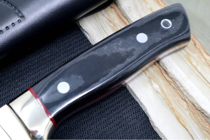 Muela Knives Kodiak-10M Fixed Blade - Black Micarta Handle / X50CrMoV15 Stainless Blade / Leather Sheath