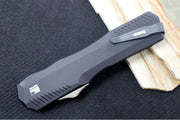 Kershaw 9000 Livewire OTF - Black Anodized Aluminum Handle / CPM-Magnacut / Spearpoint Blade / Stonewash Finish - Northwest Knives
