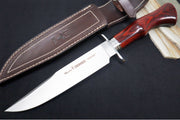 Muela Knives Cherokee-19R Fixed Blade - Coral Pakkawood Handle / X50CrMoV15 Stainless Blade / Leather Sheath - Northwest Knives