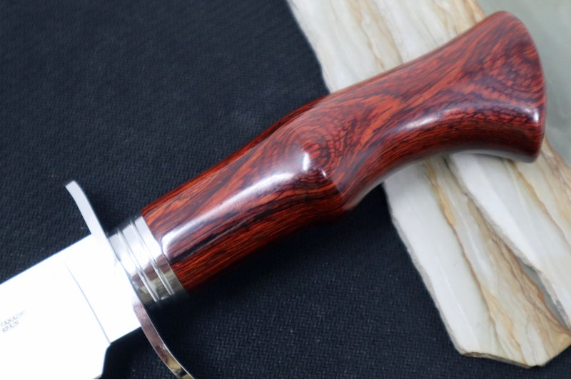 Muela Knives Cherokee-19R Fixed Blade - Coral Pakkawood Handle / X50CrMoV15 Stainless Blade / Leather Sheath