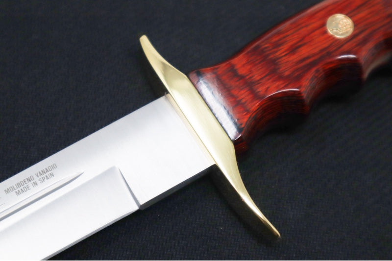 Muela Knives BW-26 Fixed Blade - Cocobolo Wood Handle / X50CrMoV15 Stainless Blade / Leather Sheath