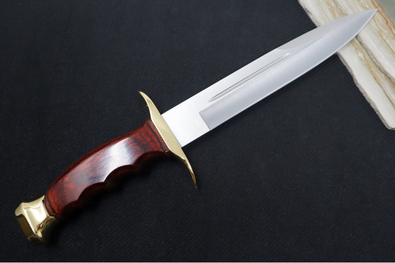 Muela Knives BW-19 Fixed Blade - Cocobolo Wood Handle / X50CrMoV15 Stainless Blade / Leather Sheath