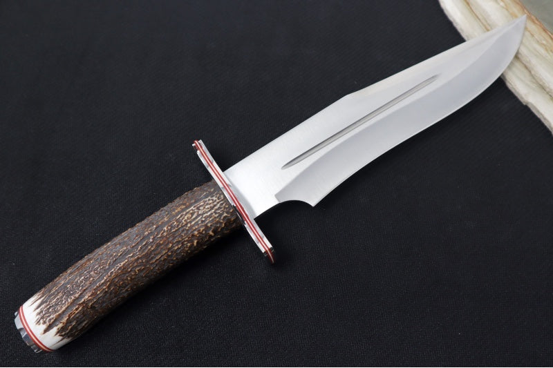 Muela Knives Magnum-23.TO Fixed Blade - Staghorn Handle / X50CrMoV15 Stainless Blade / Leather Sheath - Northwest Knives