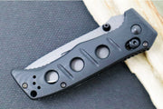 Benchmade 273GY-1 Mini Adamas - Black Drop Point Blade / Cru-Wear Steel / Black Handle - Northwest Knives