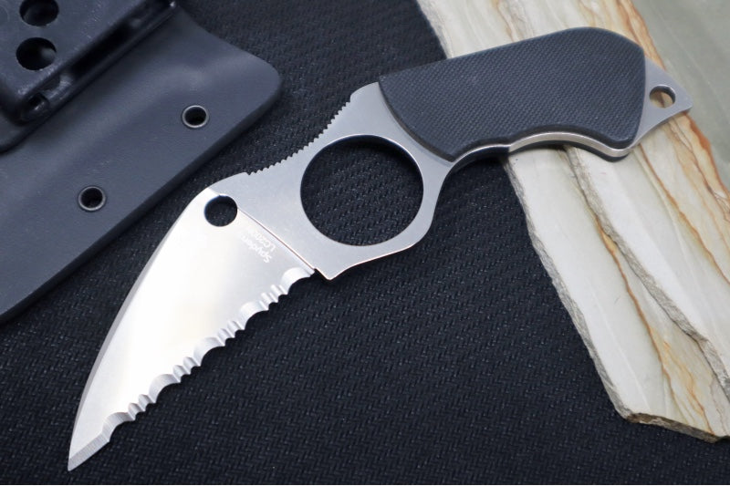 Spyderco Swick 5 Large - LC200N Steel / Wharncliffe Blade / Black G-10 Handle FB14S5