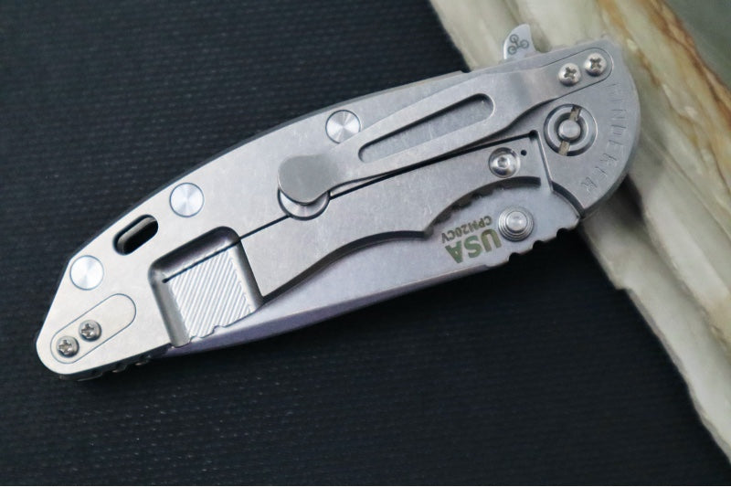 Rick Hinderer Knives XM-18 - 3.5" Spearpoint Blade / Stonewash Finish / Black G-10 Handle - Northwest Knives