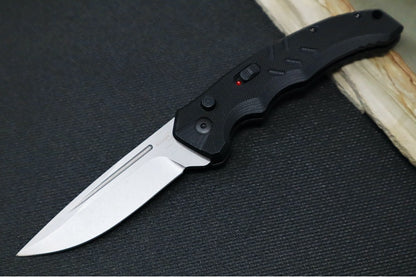 Boker Plus Intention II Automatic - Stonewashed Finished Blade / D2 Steel / Black G10 Handle 01BO482