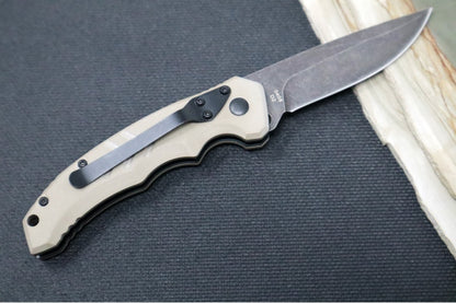 Boker Plus Intention II Automatic - Dark Stonewashed Finished Blade / D2 Steel / Coyote Tan G10 Handle 01BO483