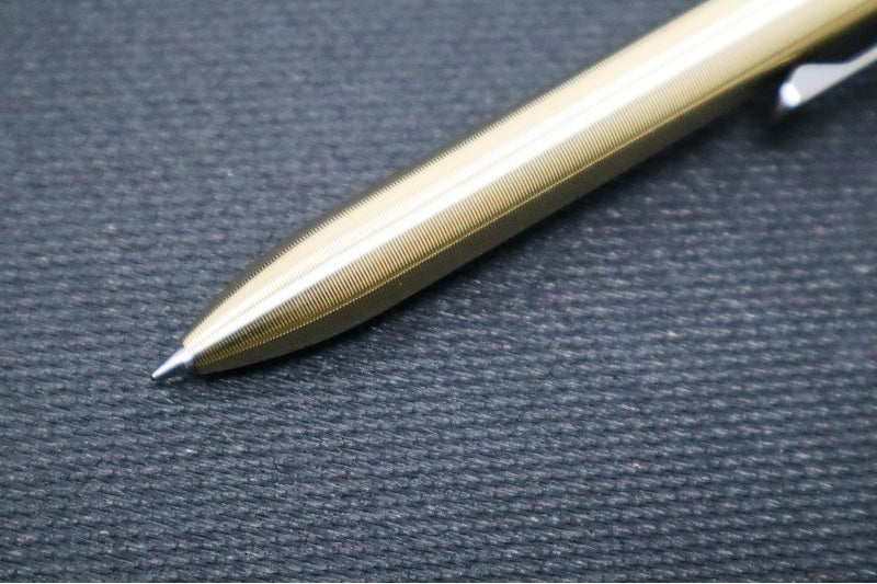 Tactile Turn Mini Side Click Pen - Bronze Handle / Titanium Clip
