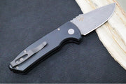 Pro Tech SBR Auto - Black Textured Aluminum Handle / Acid Washed Blade LG415 - Northwest Knives