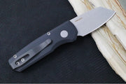 Pro Tech Runt Auto - Black Aluminum Handle / Stonewashed Reverse Tanto Blade / CPM-20CV Steel R5201 - Northwest Knives