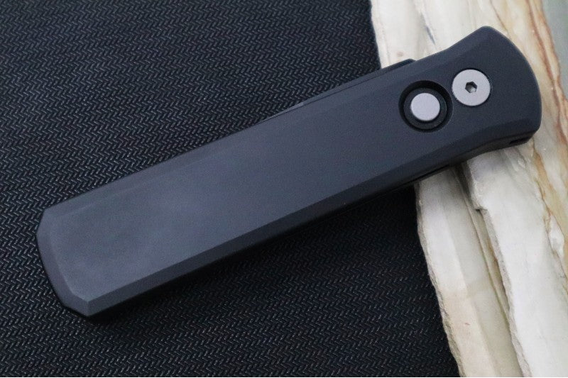 Pro Tech Godson Auto - Black Handle - 154CM Black Blade 721