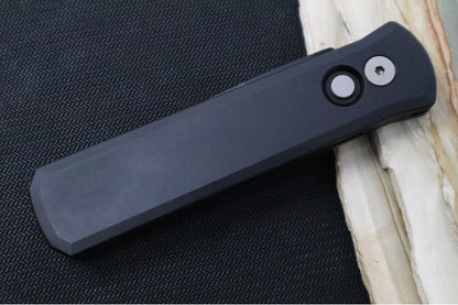 Pro Tech Godson Auto - Black Handle - 154CM Black Blade 721