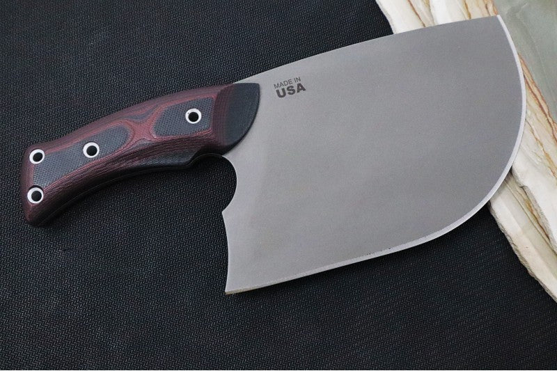 Tops XXL Dicer - 440C Steel / Red & Black G10 Handle / Black Kydex Sheath DCRX-01 - Northwest Knives