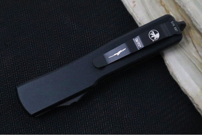 Microtech UTX-70 OTF Signature Series - Black Blade / Dagger Style / Jade G10 Top & Black Anodized Aluminum Back 147-1GTJGS