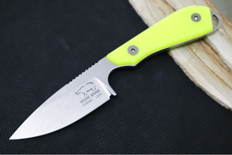 White River Knives Backpacker Pro - His Vis G10 Handle - Northwest Knives
