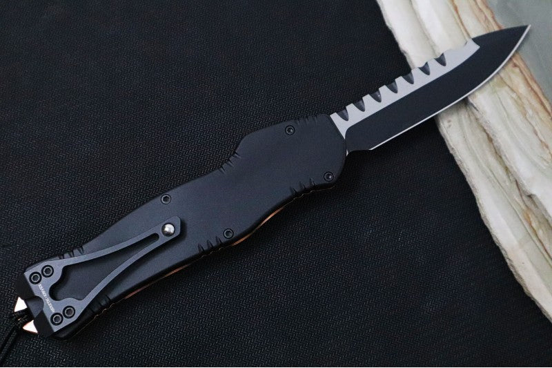 Heretic Knives Hydra Single Action OTF - Black Drop Point Blade / Copper & Black Anodized Aluminum Handle H007-10A-COPPER