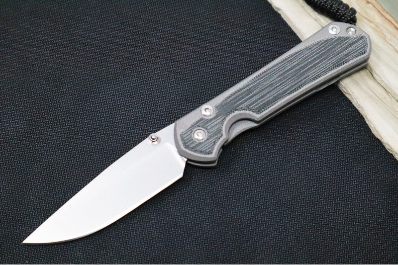 Chris Reeve Knives Small Sebenza 31 - Drop Point / Black Canvas Micarta Inlay / Magnacut Steel S31-1200