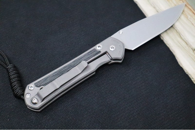 Chris Reeve Knives Small Sebenza 31 - Drop Point / Black Canvas Micarta Inlay / Magnacut Steel S31-1200 - Northwest Knives