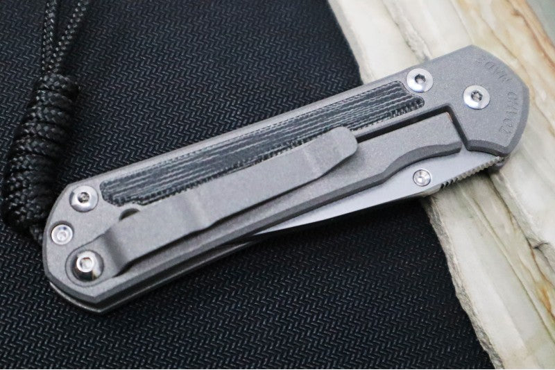 Chris Reeve Knives Small Sebenza 31 - Drop Point / Black Canvas Micarta Inlay / Magnacut Steel S31-1200 - Northwest Knives