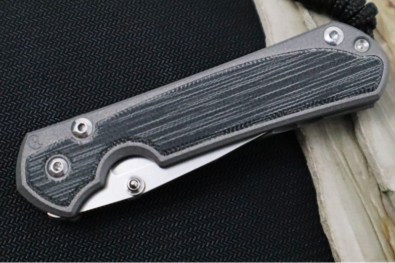 Chris Reeve Knives Small Sebenza 31 - Drop Point / Black Canvas Micarta Inlay / Magnacut Steel S31-1200