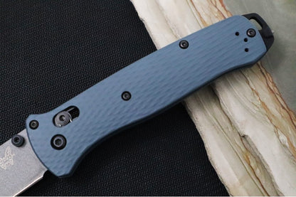 Benchmade 537GY-1 Bailout Custom - Cold War Gray Cerakote Aluminum Handle / M4 Drop Point Blade Regrind