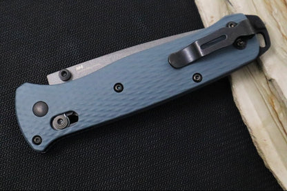 Benchmade 537GY-1 Bailout Custom - Cold War Gray Cerakote Aluminum Handle / M4 Drop Point Blade Regrind
