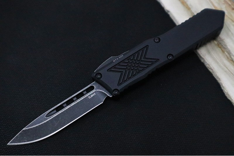 Guardian Tactical GTX-025 OTF - Dark Stonewash Elmax Blade / Black Handle 12-3611